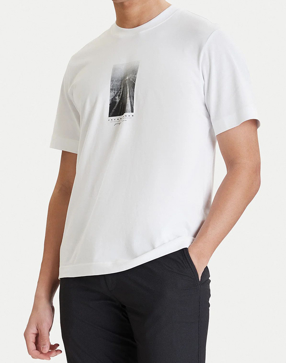 JACK&JONES JCOFUSION PHOTO PRINT TEE SS CREW NECK