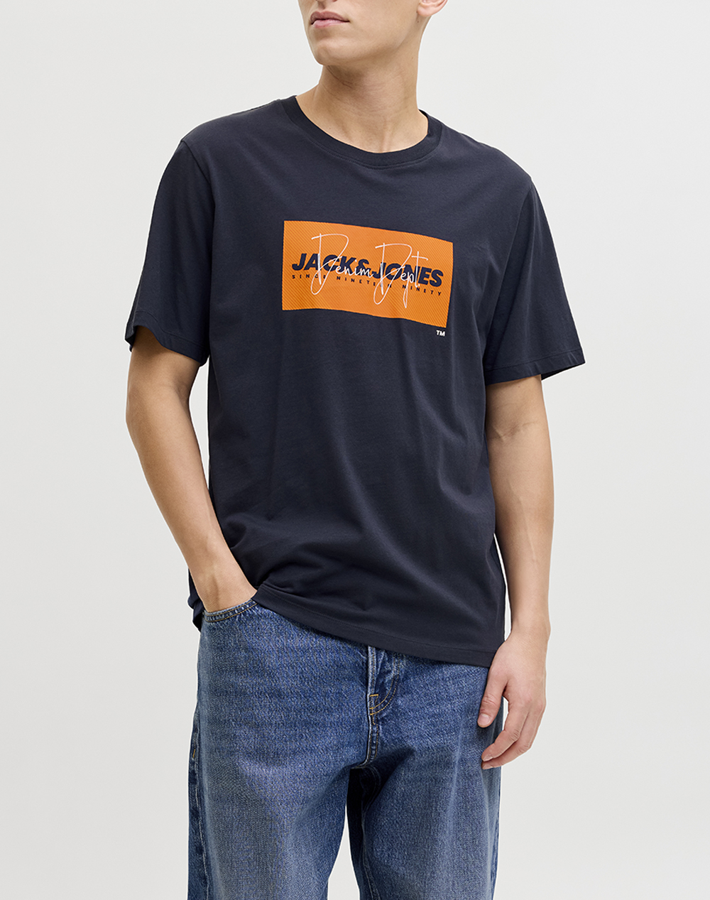 JACK&JONES JJCOLE PRINT TEE SS CREW NECK LN