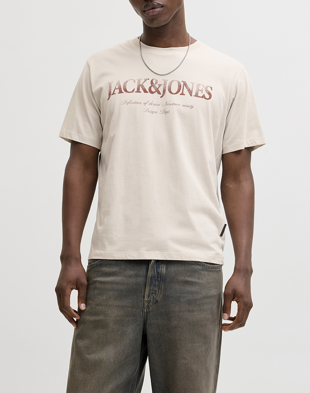 JACK&JONES JJDEVIN DAYTONA PRINT TEE SS CREW LN