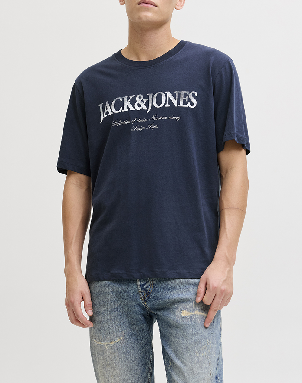 JACK&JONES JJDEVIN DAYTONA PRINT TEE SS CREW LN