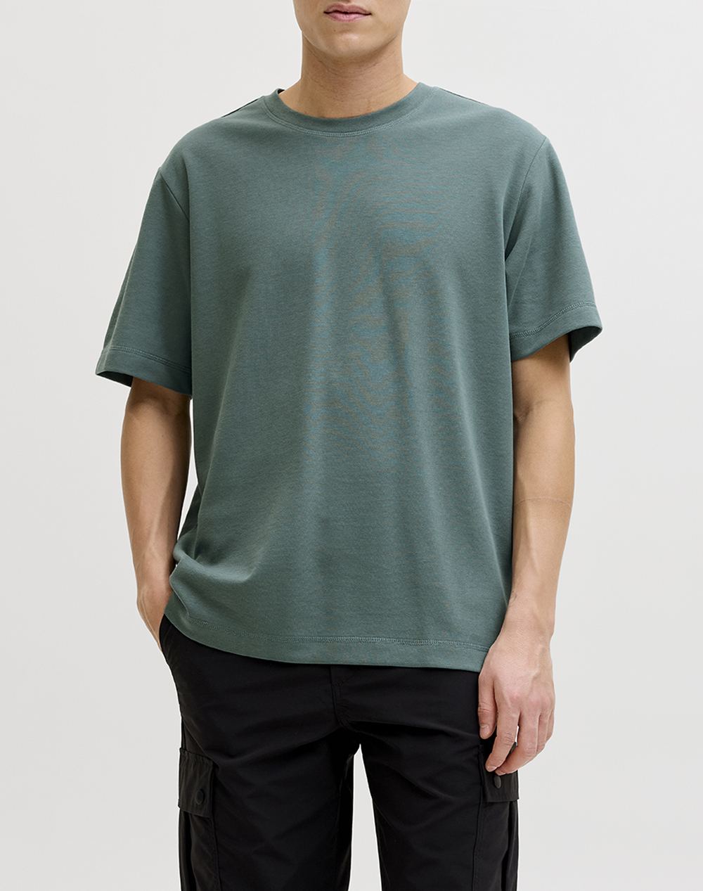 JACK&JONES JCOFUSION BADGE TEE SS CREW NECK LN