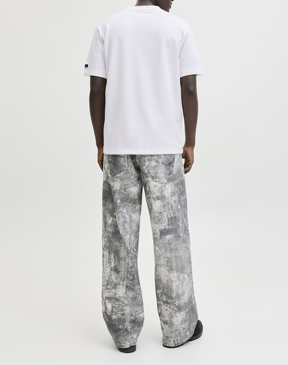 JACK&JONES JCOFUSION BADGE TEE SS CREW NECK LN