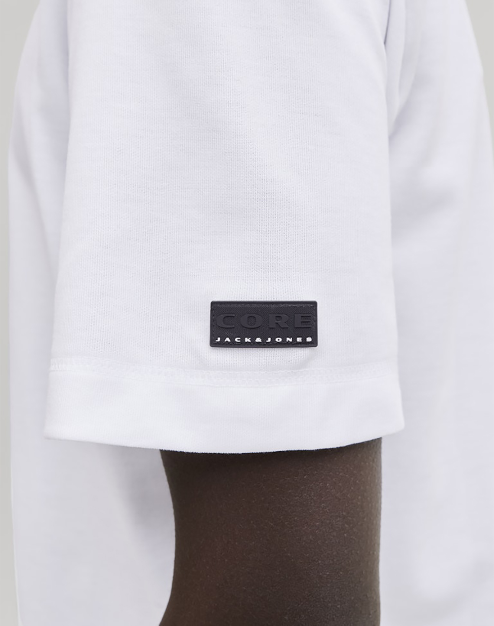 JACK&JONES JCOFUSION BADGE TEE SS CREW NECK LN