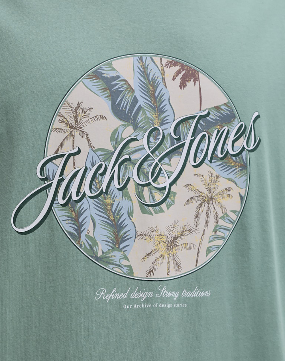 JACK&JONES JJHONOLULU SHAPE TEE SS CREW NECK LN