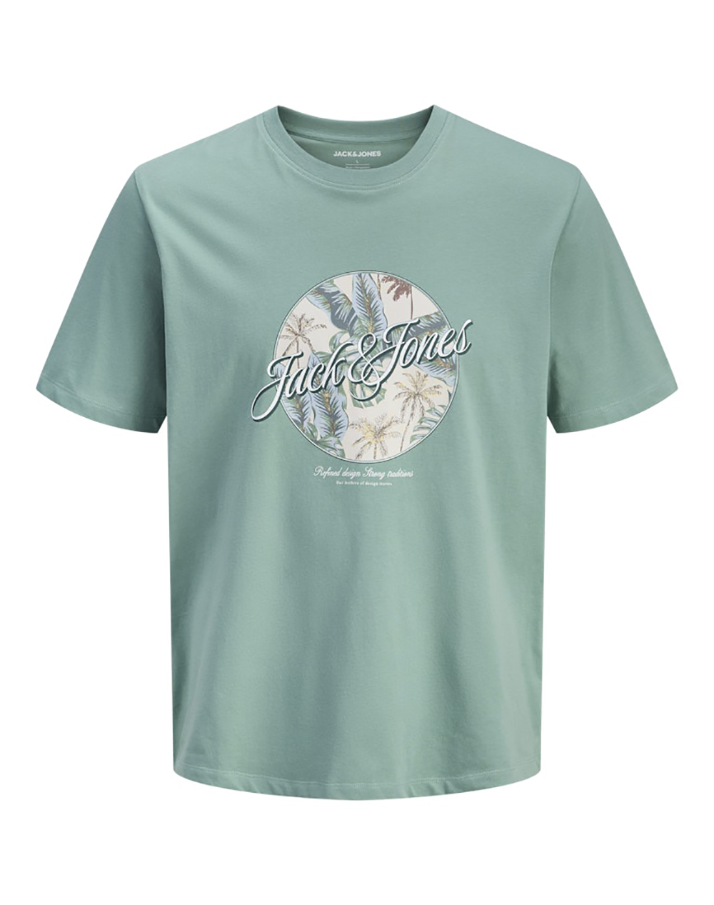 JACK&JONES JJHONOLULU SHAPE TEE SS CREW NECK LN