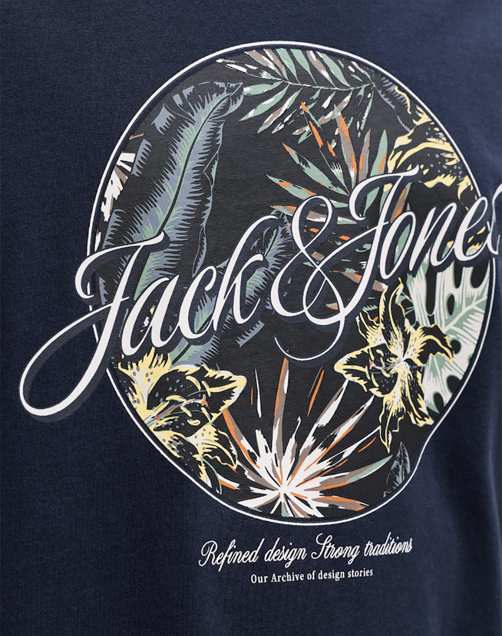 JACK&JONES JJHONOLULU SHAPE TEE SS CREW NECK LN