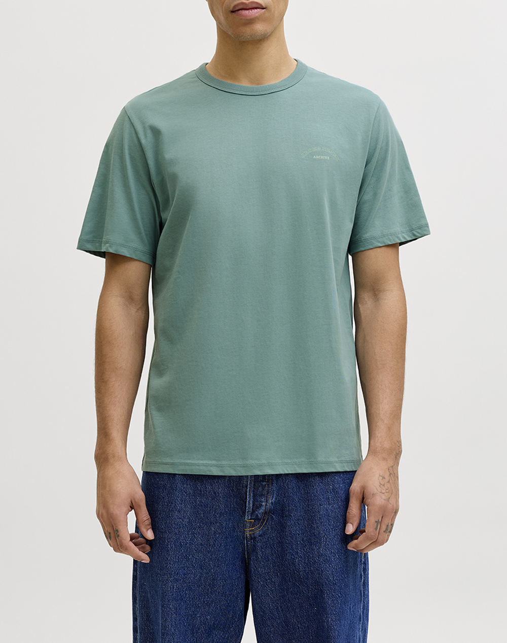 JACK&JONES JJCOLLEGE LOGO TEE SS CREW NECK