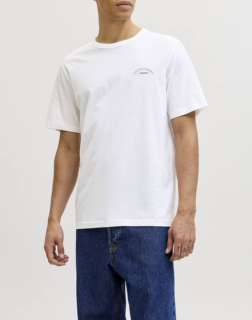 JACK&JONES JJCOLLEGE LOGO TEE SS CREW NECK