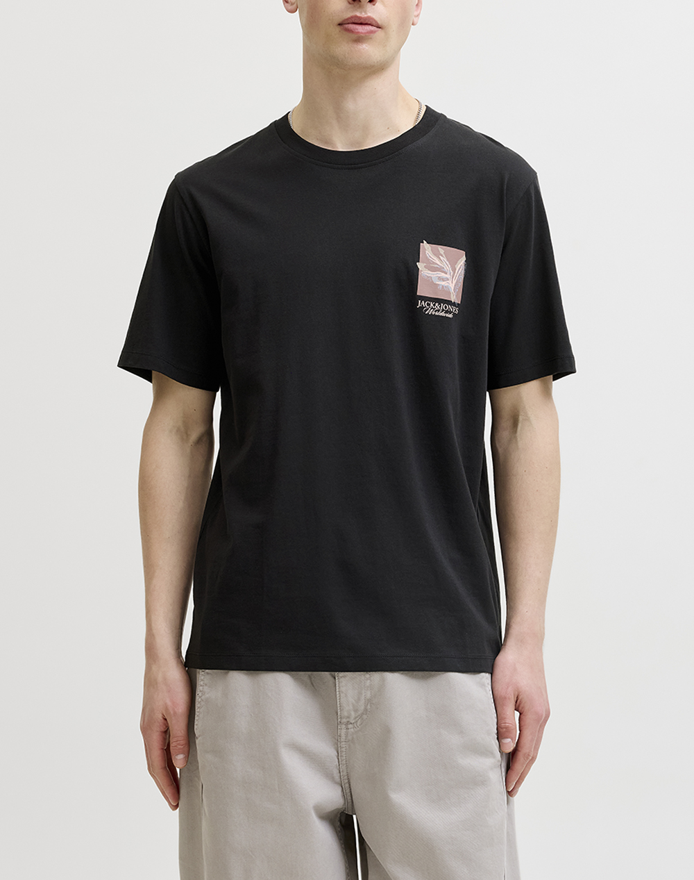 JACK&JONES JORMONTAUK CHESTIE TEE SS CREW NECK FST