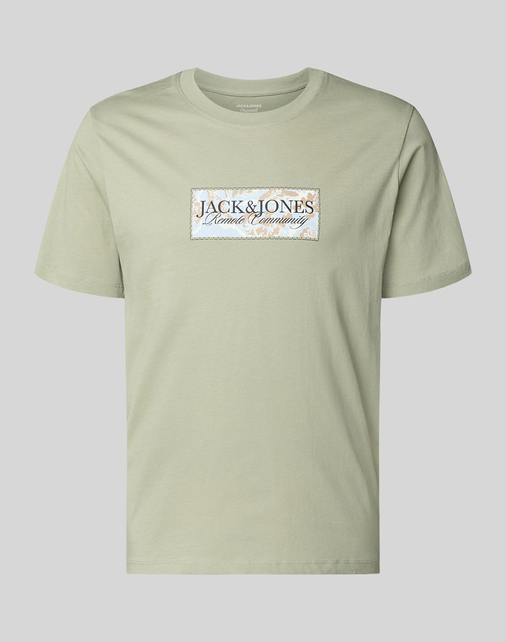 JACK&JONES JORMONTAUK FRONT TEE SS CREW NECK FST