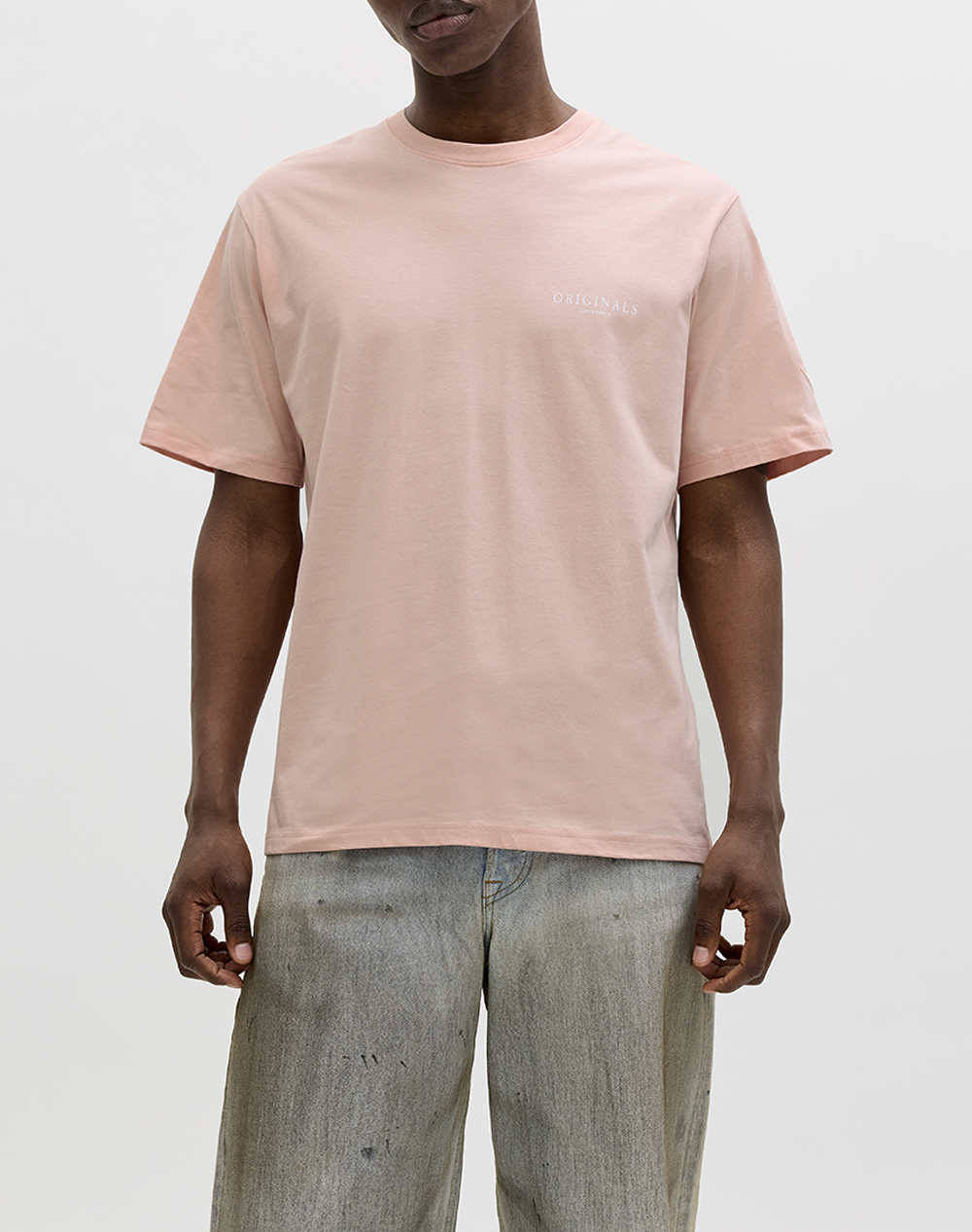 JACKL&JONES JORMONTAUK AOP BACK TEE SS CREW NECK SN