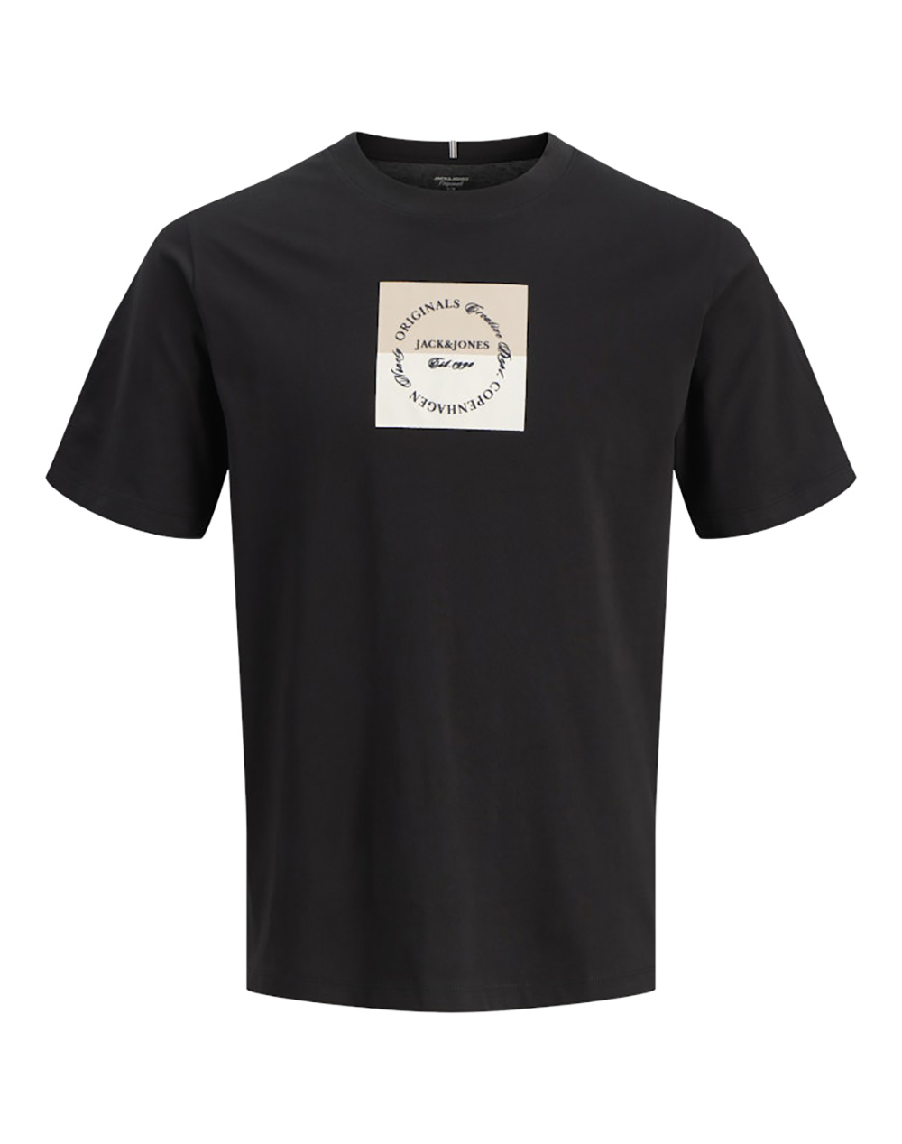 JACK&JONES JORCATSKILLS SQUARE BRANDING TEE SSCN LN