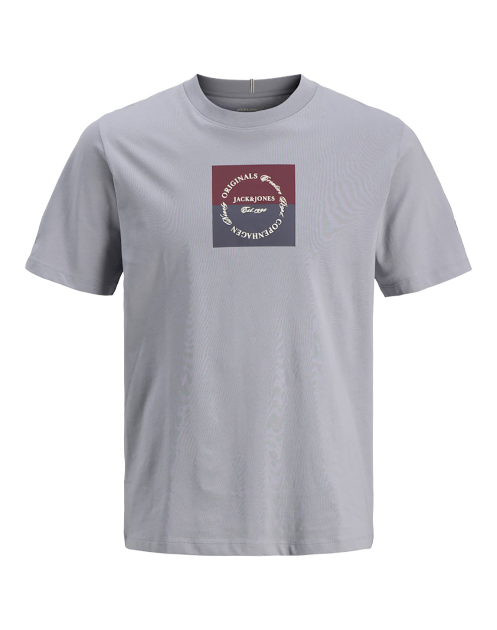 JACK&JONES JORCATSKILLS SQUARE BRANDING TEE SSCN LN
