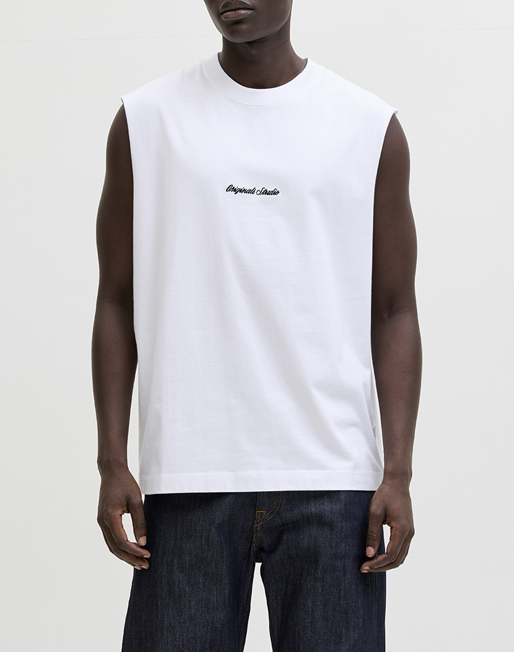 JACK&JONES JORNORREBRO EMB TEE SL CREW NECK LN