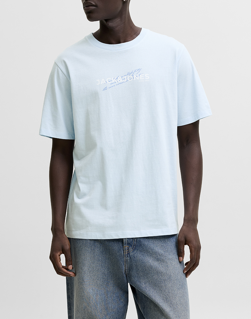 JACK&JONES JCOETERNA FRONT PRINT TEE SS CREW FST