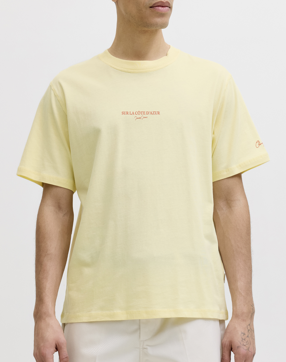 JACK&JONES JORHYERES BACK ELEMENT TEE SS CREW