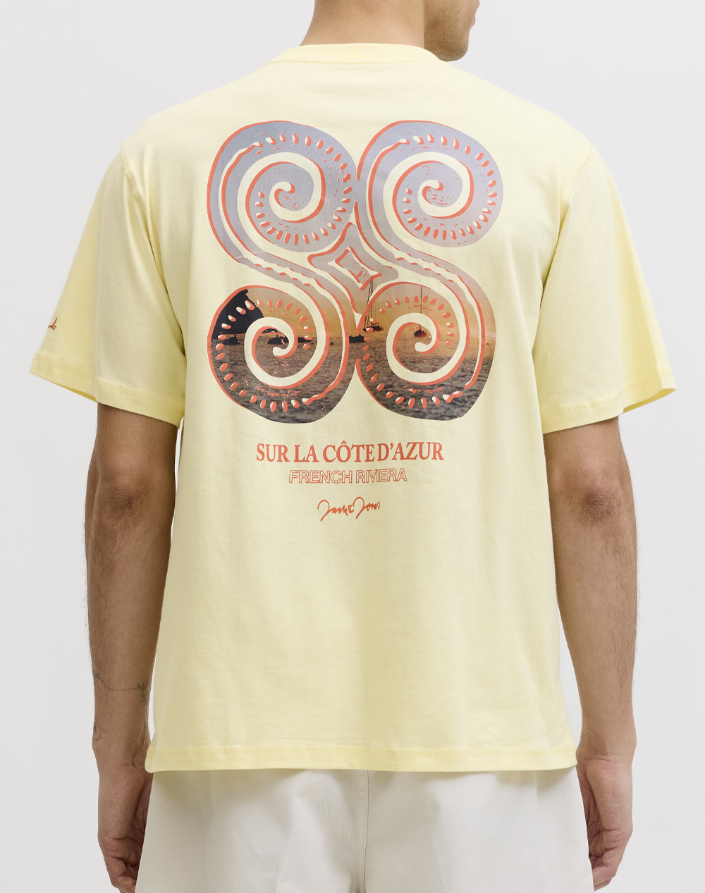 JACK&JONES JORHYERES BACK ELEMENT TEE SS CREW