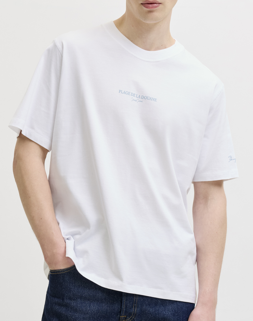 JACK&JONES JORHYERES BACK ELEMENT TEE SS CREW