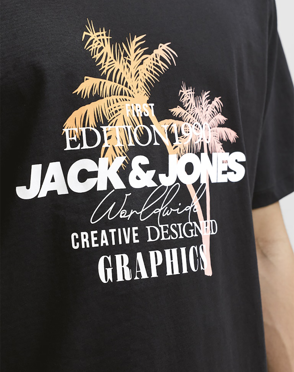 JACK&JONES JJGRADIENT PRINT TEE SS CREW NECK LN