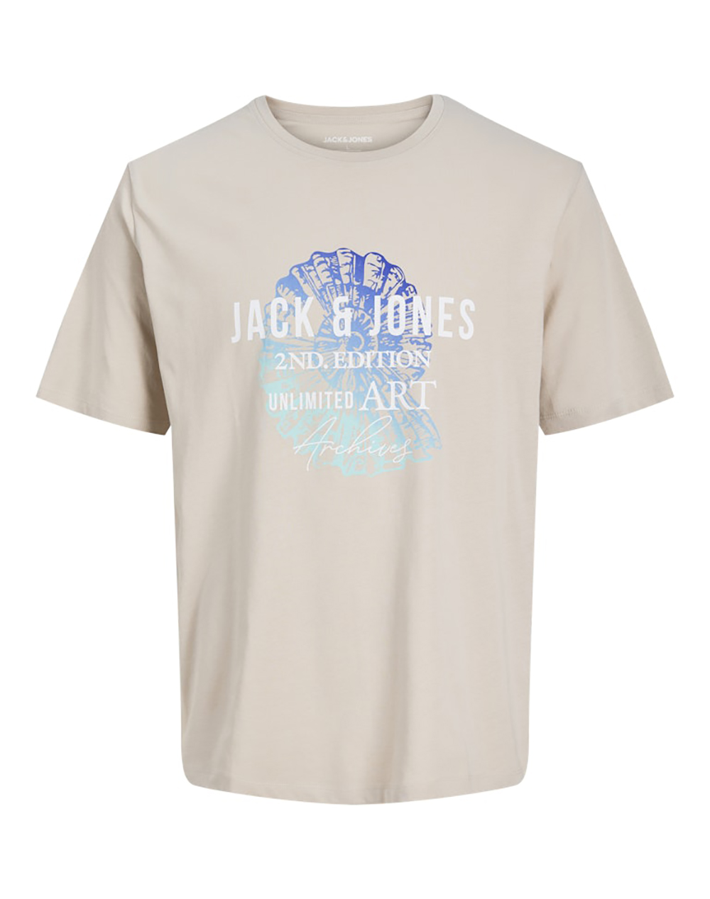 JACK&JONES JJGRADIENT PRINT TEE SS CREW NECK LN