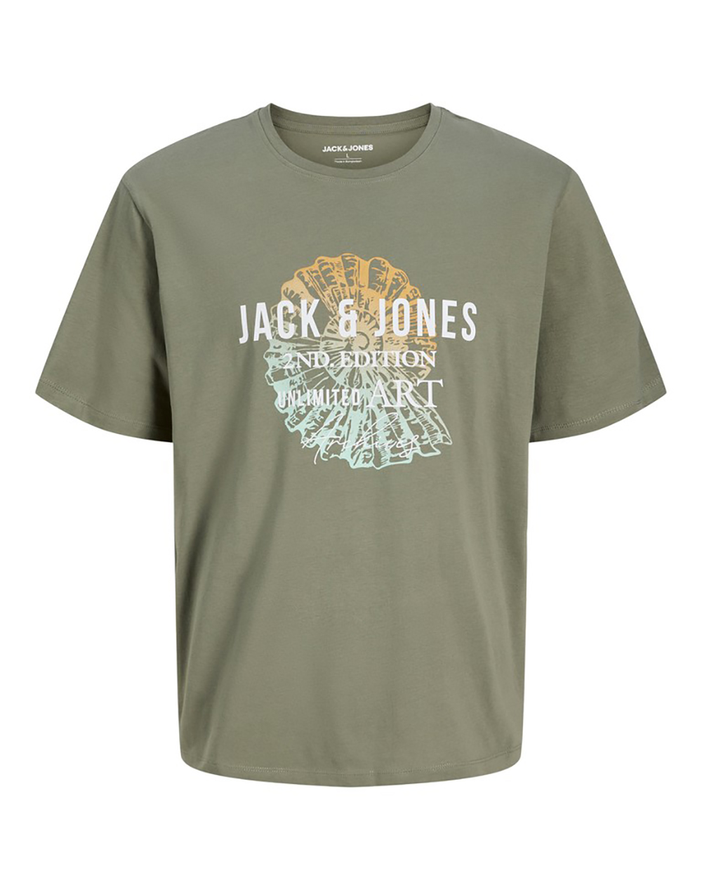 JACK&JONES JJGRADIENT PRINT TEE SS CREW NECK LN