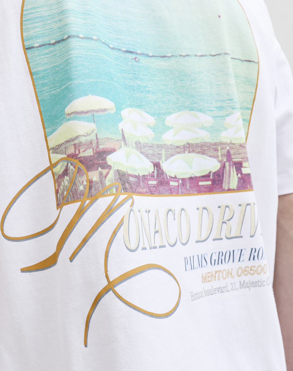 JACK & JONES JORSANREMO BACK TEE SS CREW NECK SN