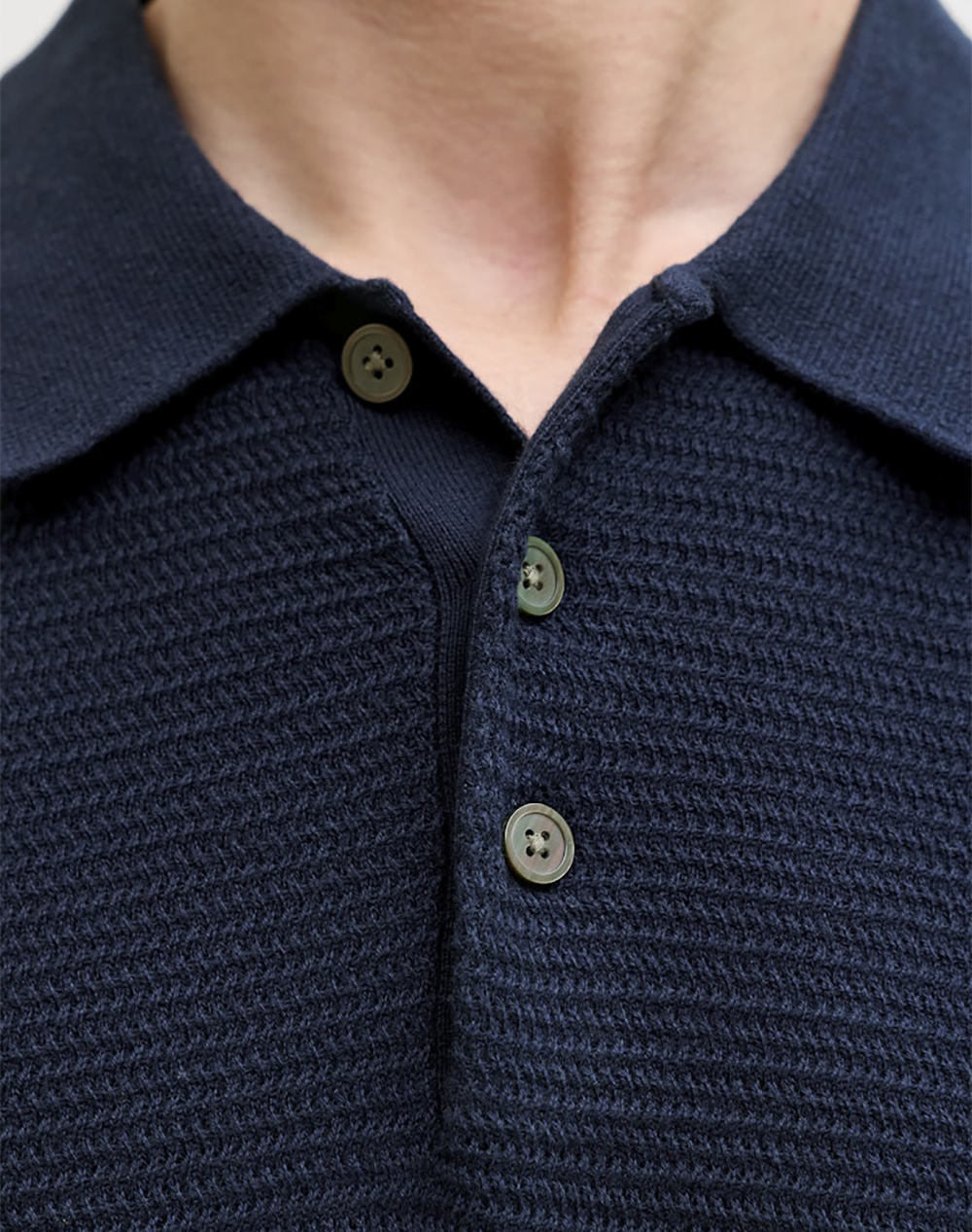 JACK&JONES JPRBLURILEY KNIT POLO SS SN