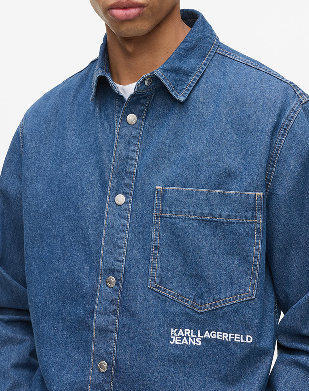 KARL LAGERFELD JEANS KLJ REGULAR DENIM SHIRT