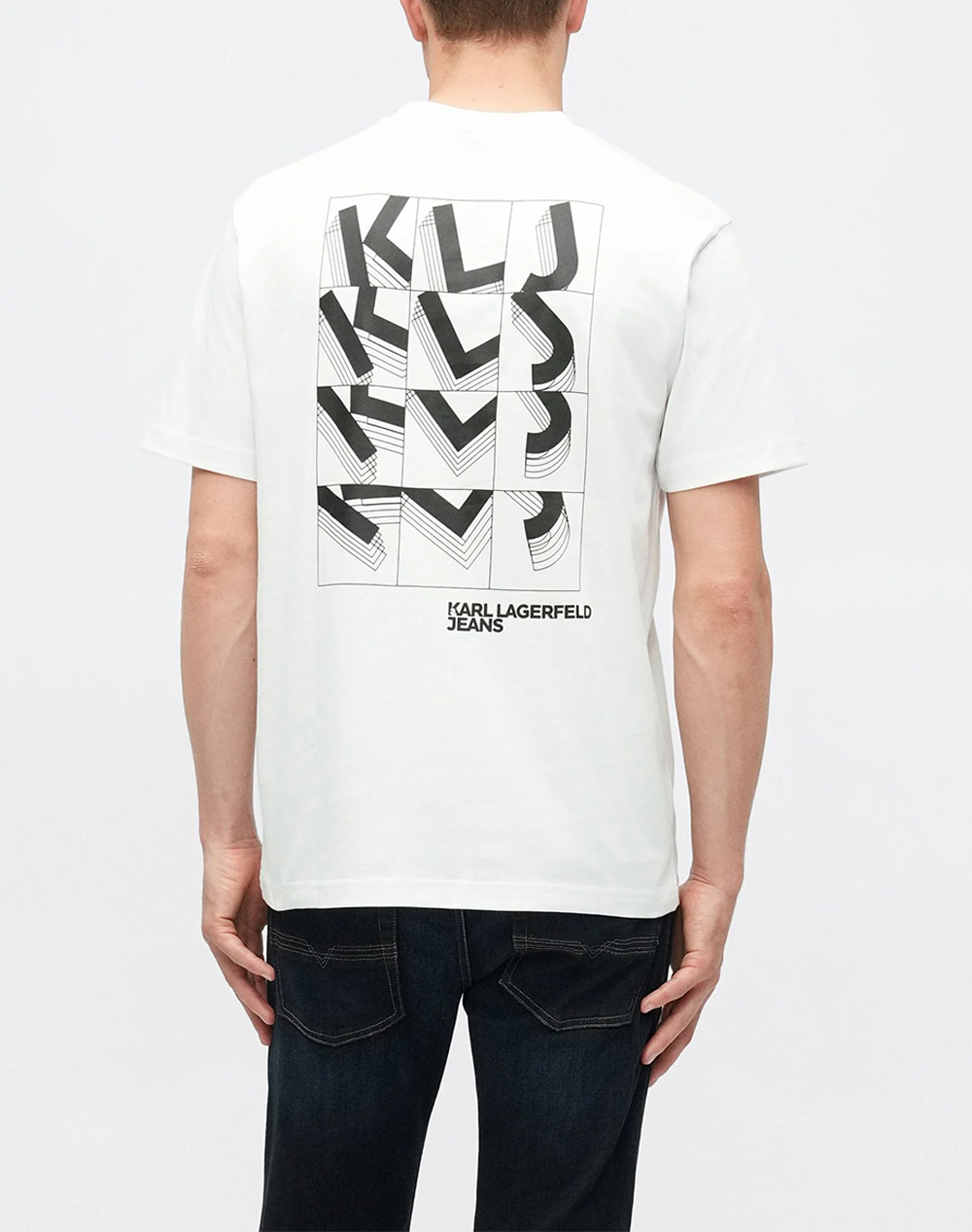 KARL LAGERFELD JEANS KLJ REG SS LETTERS TEE