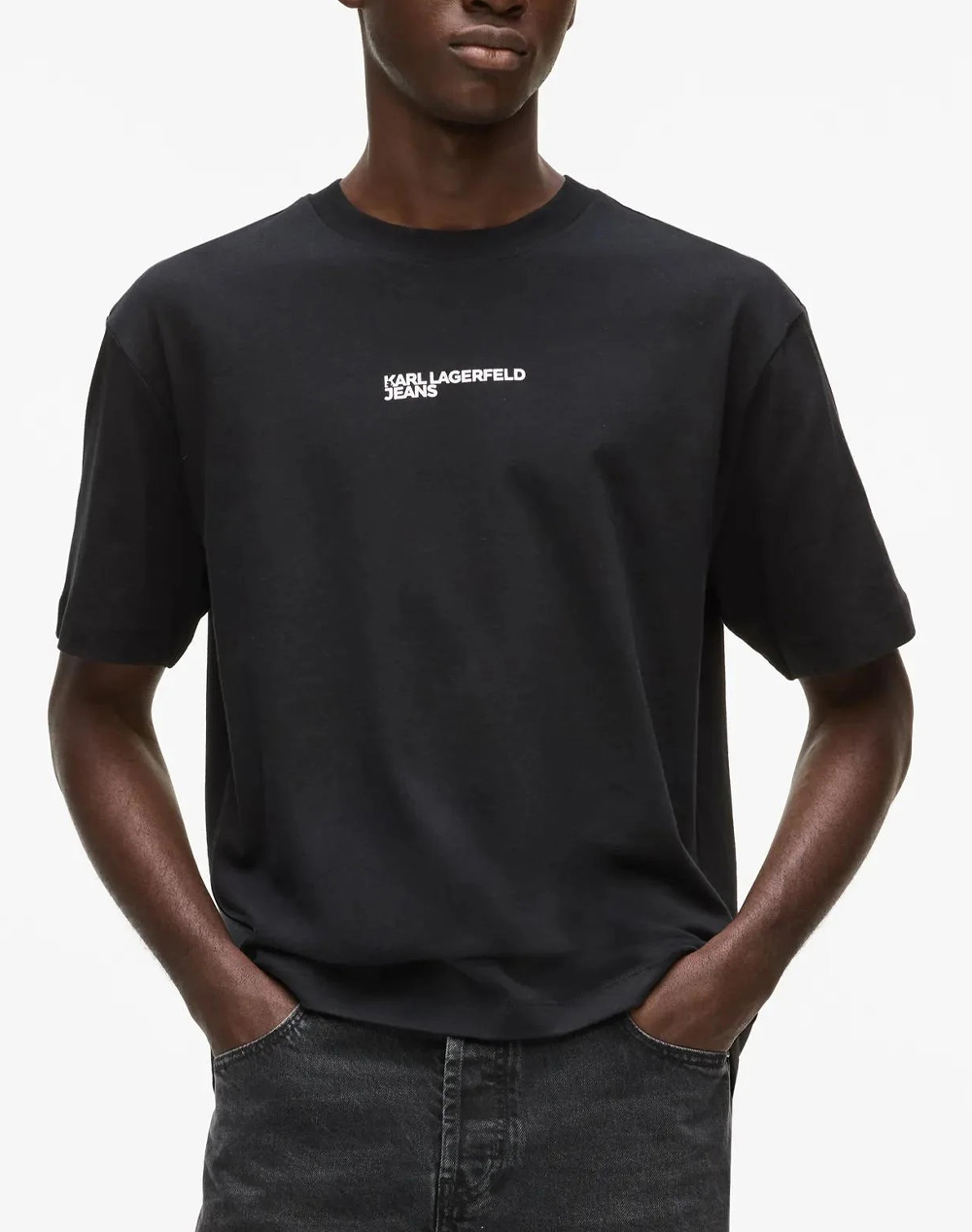 KARL LAGERFELD JEANS KLJ REG BACK FRAME TEE