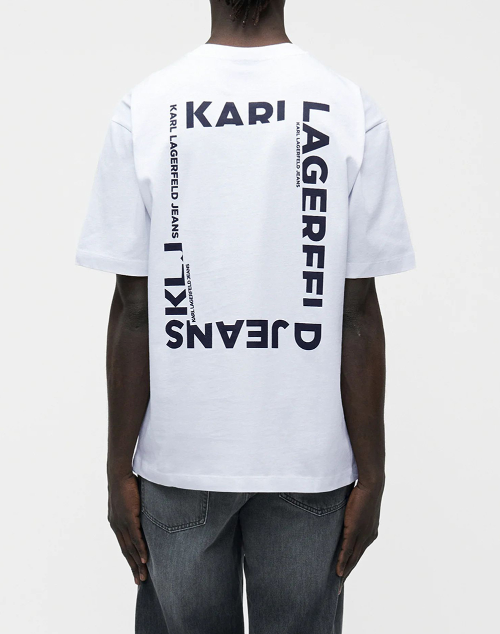 KARL LAGERFELD JEANS KLJ REG BACK FRAME TEE