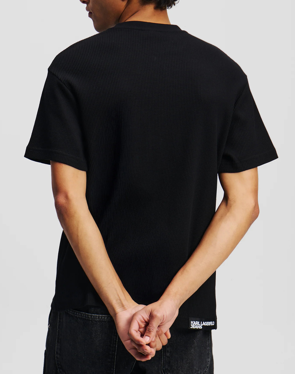 KARL LAGERFELD JEANS KLJ REG SS WAFFLE TEE