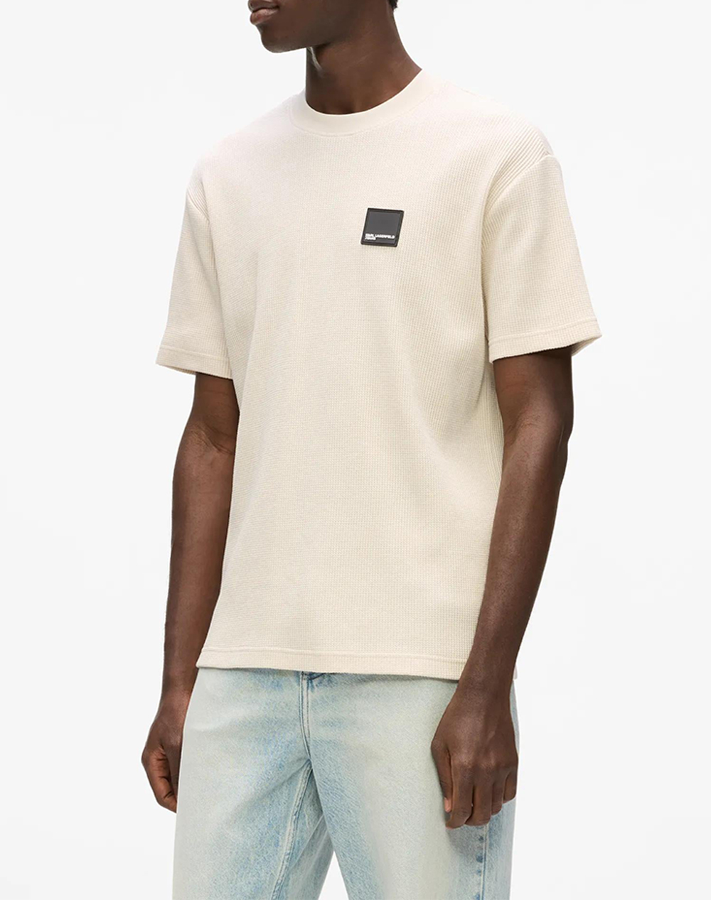 KARL LAGERFELD JEANS KLJ REG SS WAFFLE TEE