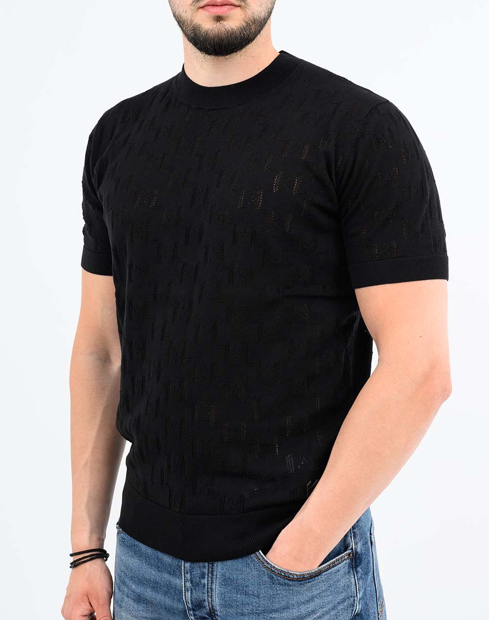 KARL LAGERFELD KNIT CREWNECK 1/2