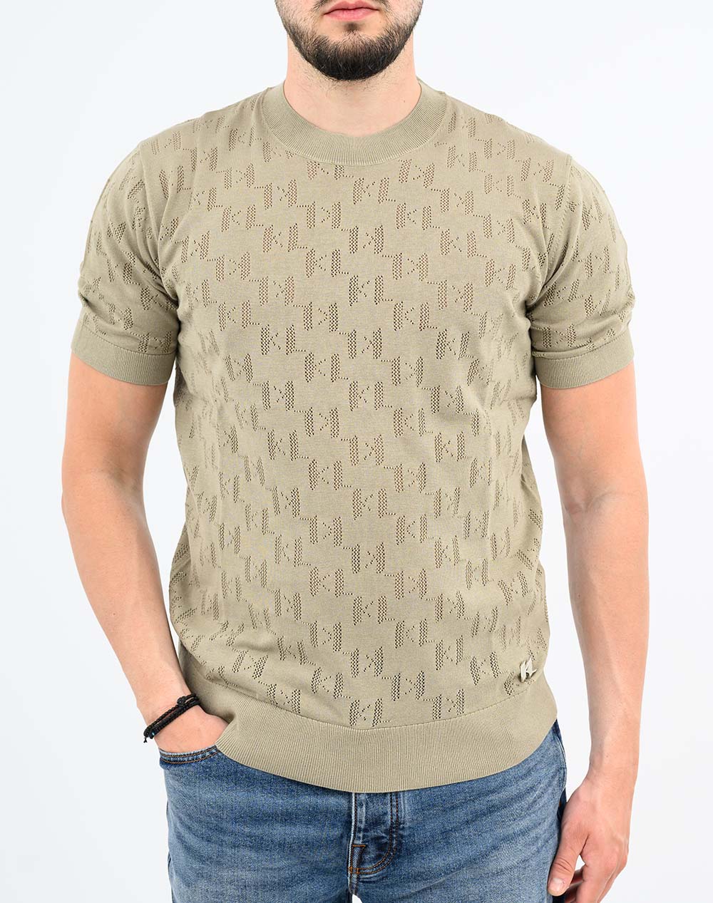 KARL LAGERFELD KNIT CREWNECK 1/2