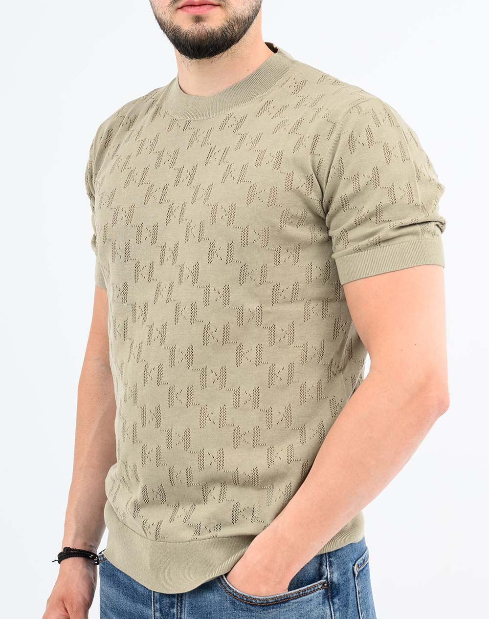 KARL LAGERFELD KNIT CREWNECK 1/2