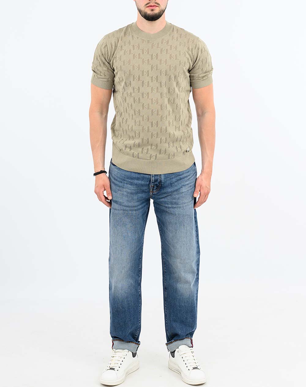 KARL LAGERFELD KNIT CREWNECK 1/2