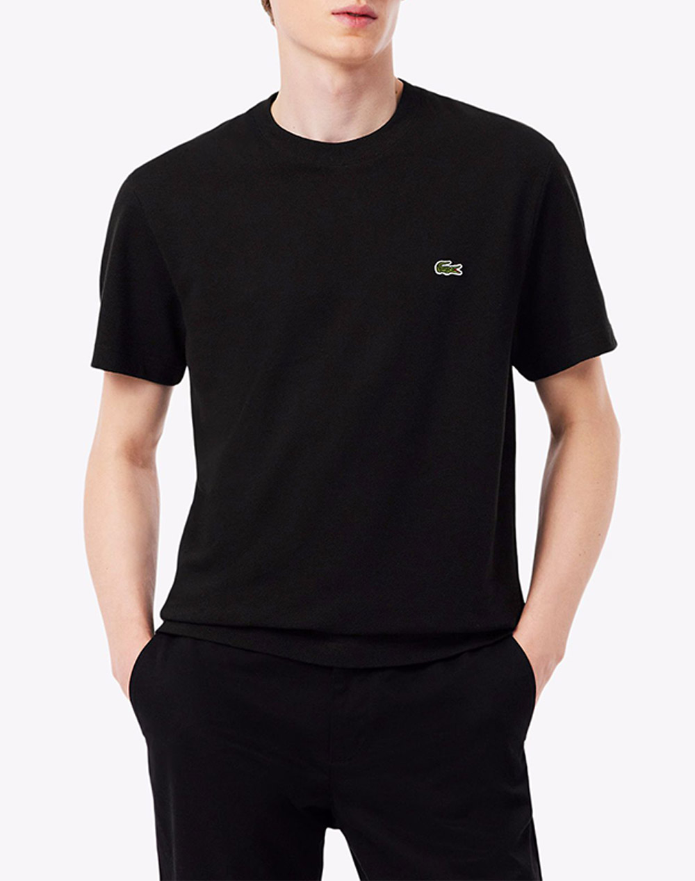 Lacoste блуза kmtee-shirt ss male t-shirt черно