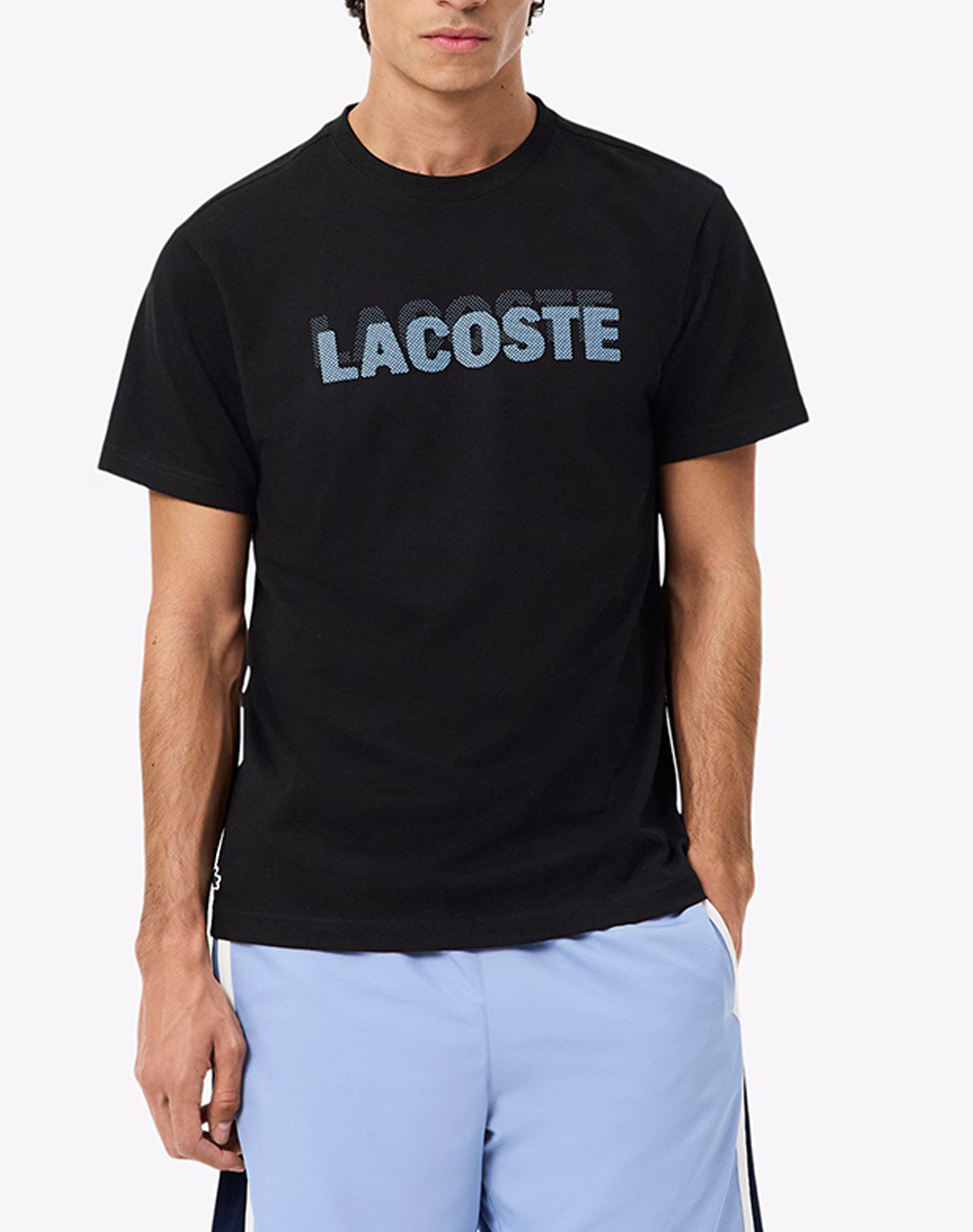 Lacoste blouse κμ tee-shirt ss male t-shirt черно