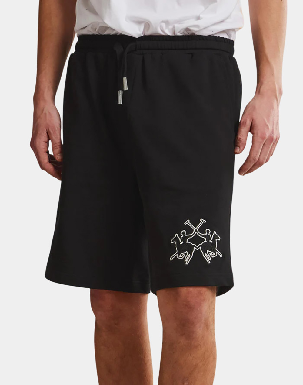 LAMARTINA MEN BERMUDA SHORTS DIAGONAL FRENCH TE