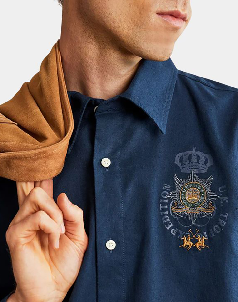 LA MARTINA РИЗА ΜΜ MAN SHIRT L/S LIGHT COTTON LIN