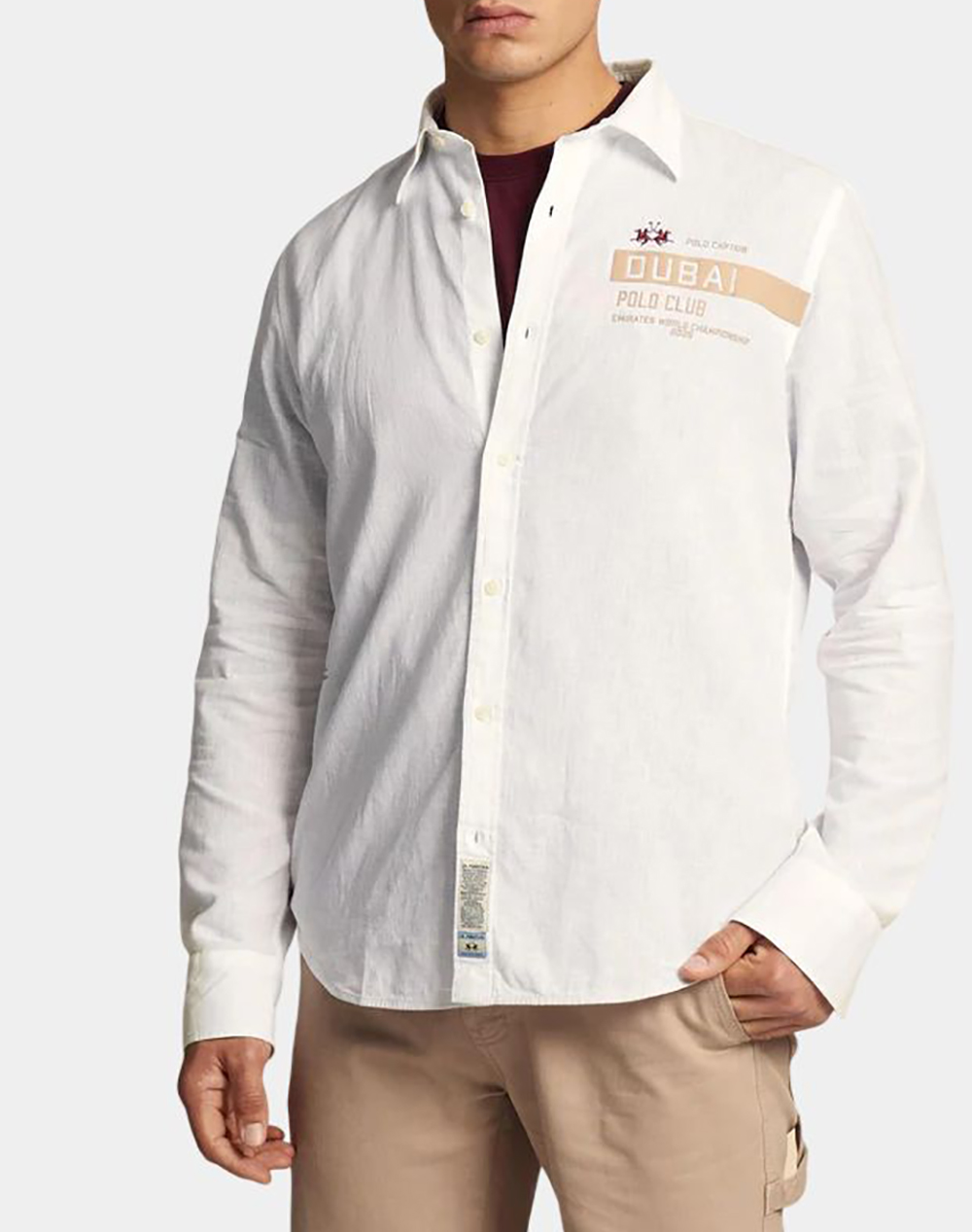 LA MARTINA РИЗА ΜΜ MAN SHIRT L/S LIGHT COTTON LIN