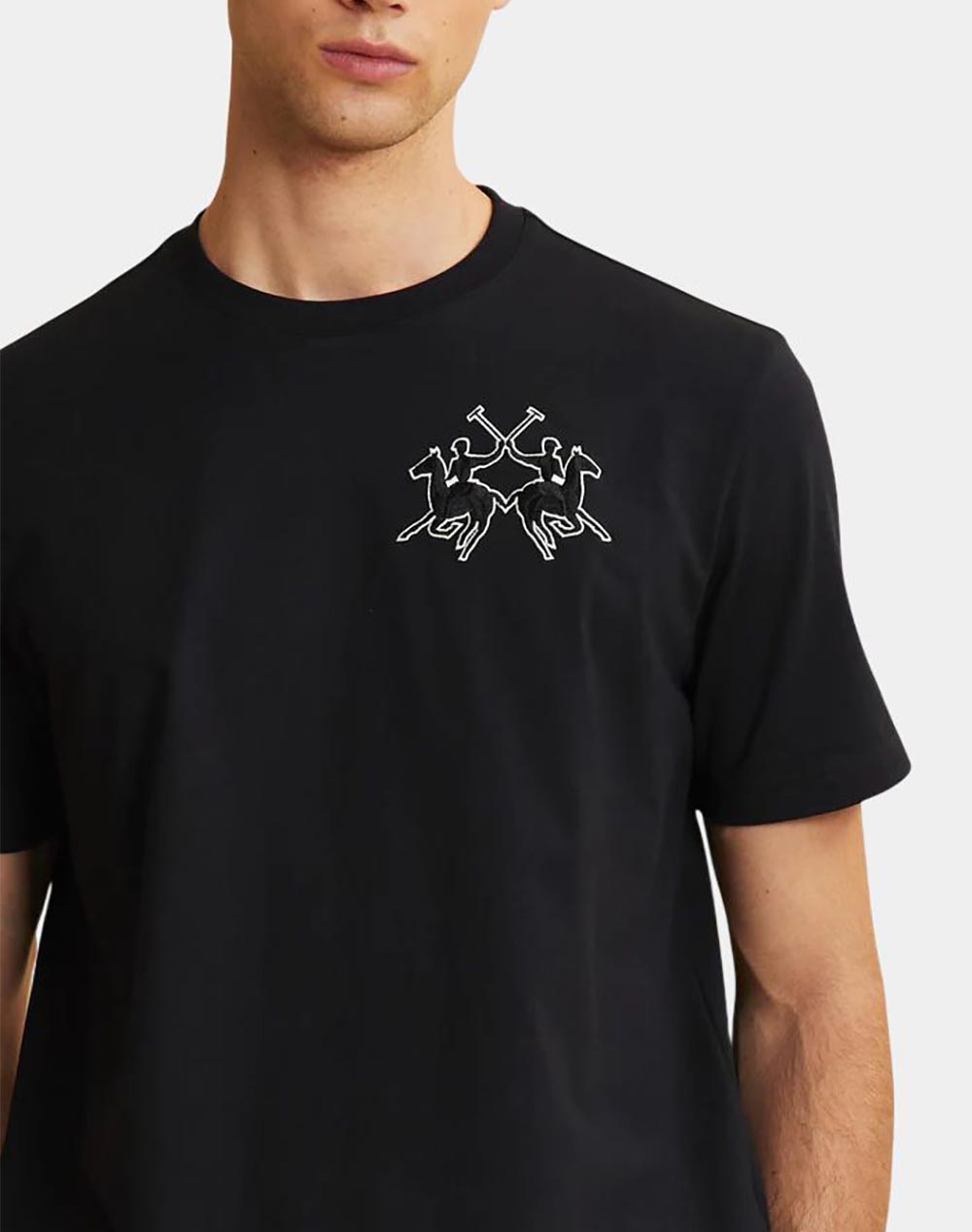 LA MARTINA BLOUSE T-SHIRT ΚΜ MAN T-SHIRT S/SLEEVE COTTON HE