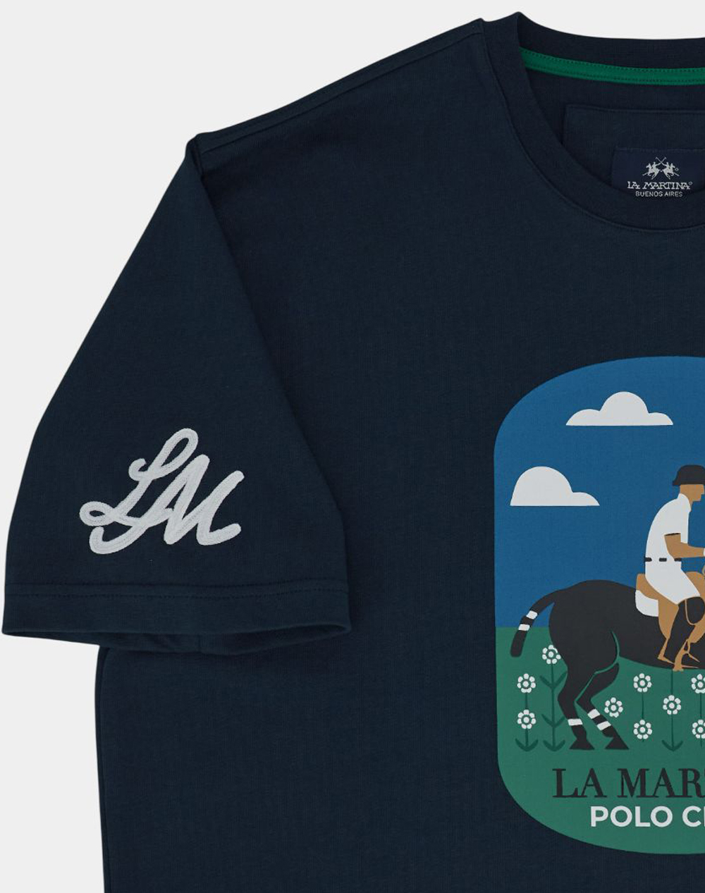 LA MARTINA BLOUSE T-SHIRT ΚΜ MAN T-SHIRT S/S COTTON JERSEY