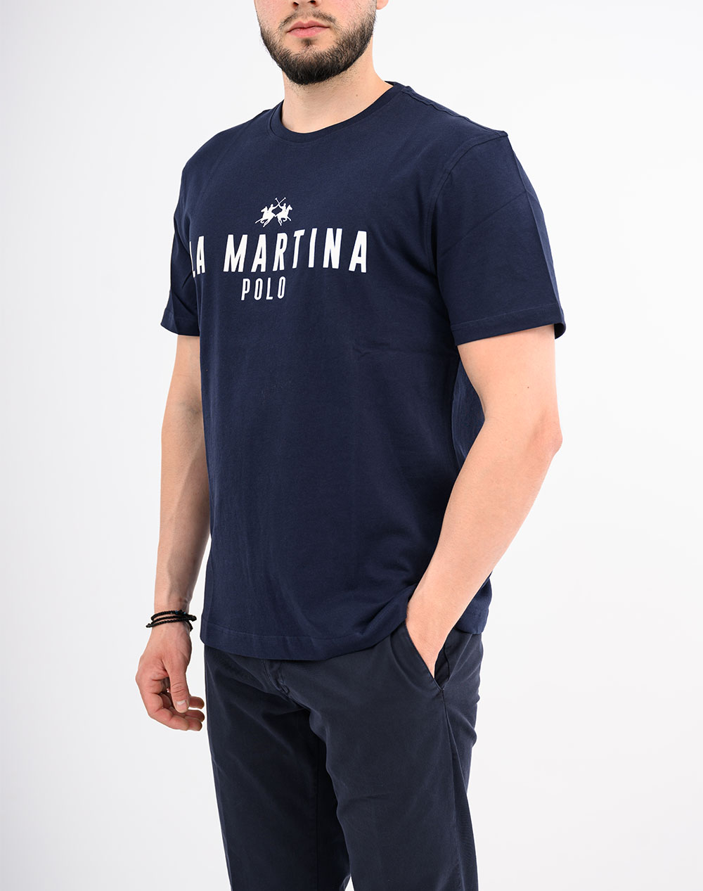 LA MARTINA BLOUSE T-SHIRT ΚΜ MAN S/S TSHIRT JERSEY