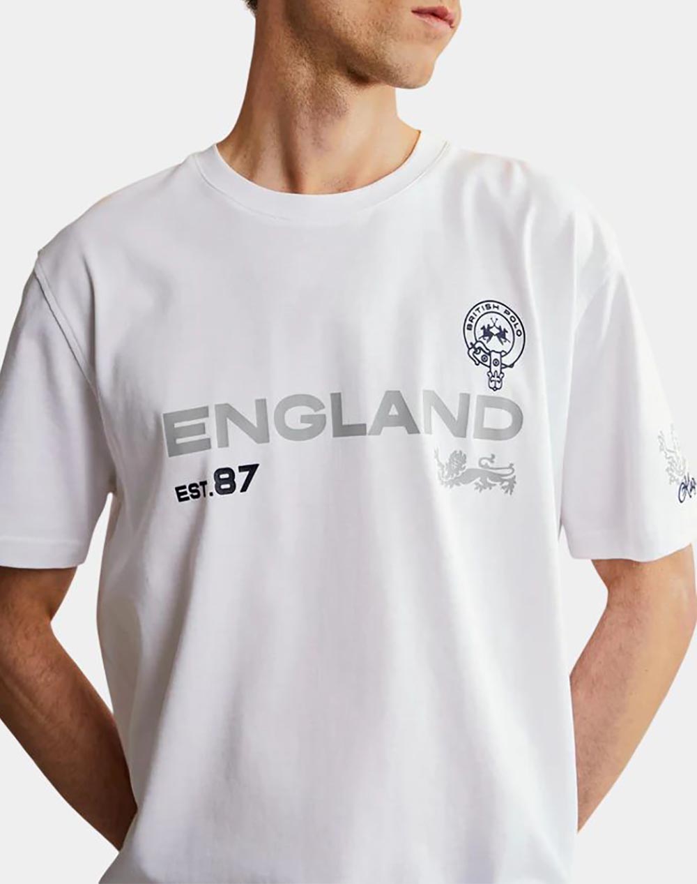 LA MARTINA БЛУЗА T-SHIRT ΚΜ MAN T-SHIRT S/SLEEVE COTTON JE