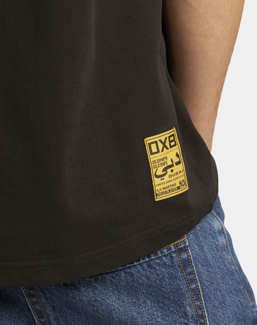 LA MARTINA BLOUSE T-SHIRT ΚΜ MAN T-SHIRT S/SLEEVE COTTON HE