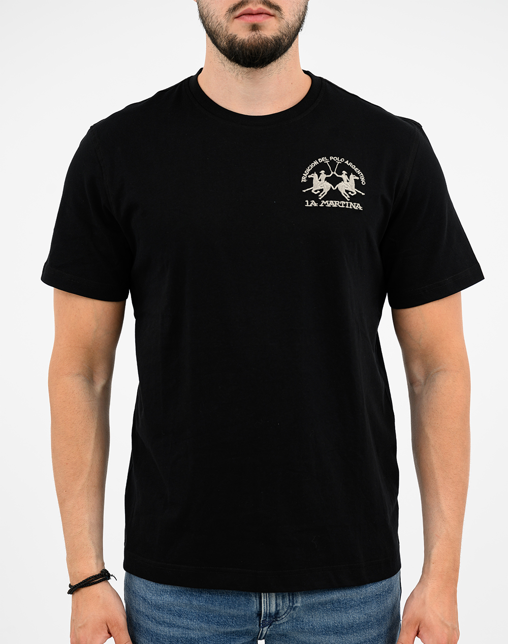 LA MARTINA БЛУЗА T-SHIRT KMMAN S/S TSHIRT JERSEY