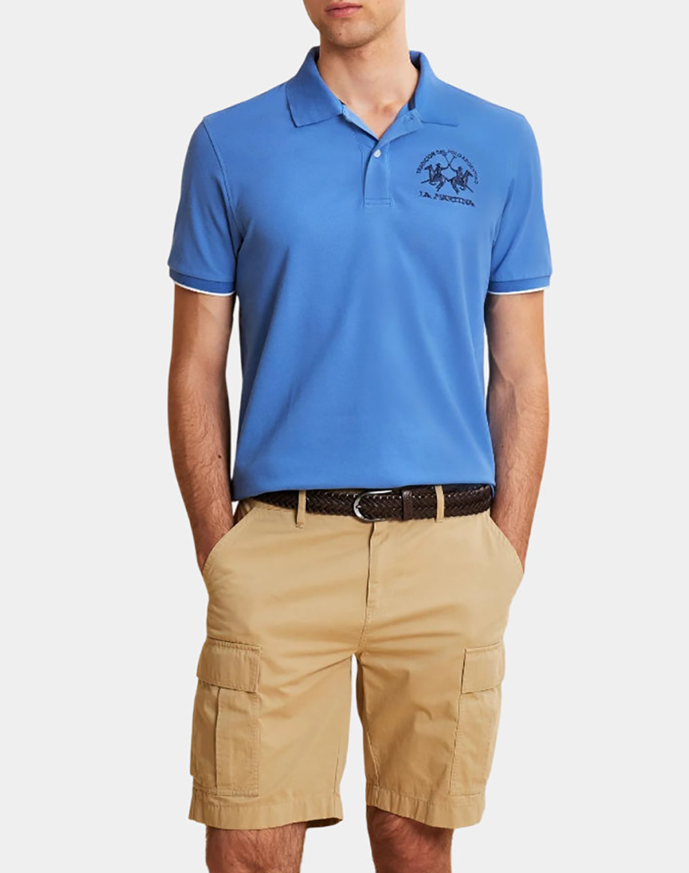 LA MARTINA BLOUSE POLO ΚΜ MAN S/S POLO PIQUET STRETCH