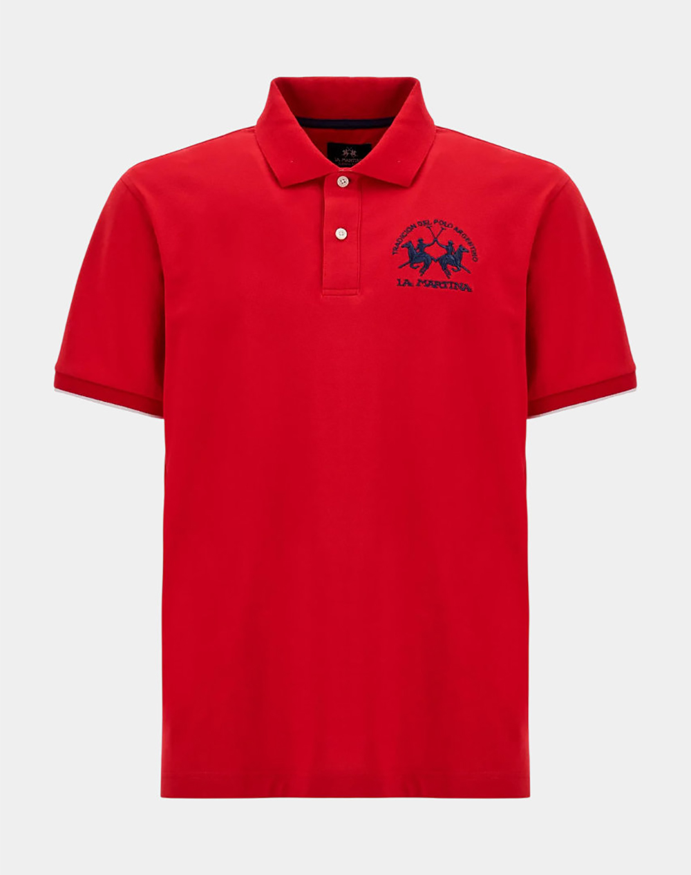 LA MARTINA BLOUSE POLO ΚΜ MAN S/S POLO PIQUET STRETCH